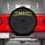 Jamaican Pride Spare Tire Cover Retro Jamaica Flag Distressed Varsity Lettering Style - Wonder Print Shop