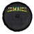 Jamaican Pride Spare Tire Cover Retro Jamaica Flag Distressed Varsity Lettering Style - Wonder Print Shop