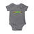 Jamaican Pride Baby Onesie Retro Jamaica Flag Distressed Varsity Lettering Style - Wonder Print Shop