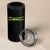 Jamaican Pride 4 in 1 Can Cooler Tumbler Retro Jamaica Flag Distressed Varsity Lettering Style - Wonder Print Shop