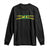Jamaican Pride Long Sleeve Shirt Retro Jamaica Flag Distressed Varsity Lettering Style - Wonder Print Shop