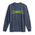 Jamaican Pride Long Sleeve Shirt Retro Jamaica Flag Distressed Varsity Lettering Style - Wonder Print Shop