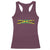 Jamaican Pride Racerback Tank Top Retro Jamaica Flag Distressed Varsity Lettering Style - Wonder Print Shop
