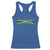 Jamaican Pride Racerback Tank Top Retro Jamaica Flag Distressed Varsity Lettering Style - Wonder Print Shop