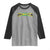 Jamaican Pride Raglan Shirt Retro Jamaica Flag Distressed Varsity Lettering Style - Wonder Print Shop