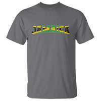 Jamaican Pride T Shirt Retro Jamaica Flag Distressed Varsity Lettering Style - Wonder Print Shop