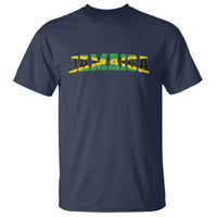 Jamaican Pride T Shirt Retro Jamaica Flag Distressed Varsity Lettering Style - Wonder Print Shop