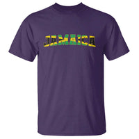 Jamaican Pride T Shirt Retro Jamaica Flag Distressed Varsity Lettering Style - Wonder Print Shop