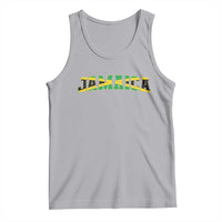 Jamaican Pride Tank Top Retro Jamaica Flag Distressed Varsity Lettering Style - Wonder Print Shop