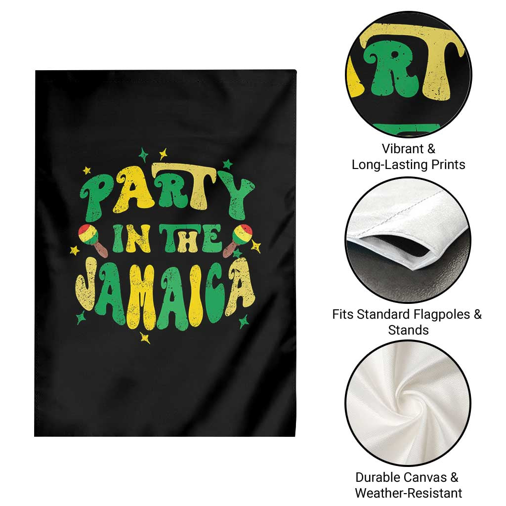 Party in The Jamaica Garden Flag Funny Jamaican Independence Day - Wonder Print Shop