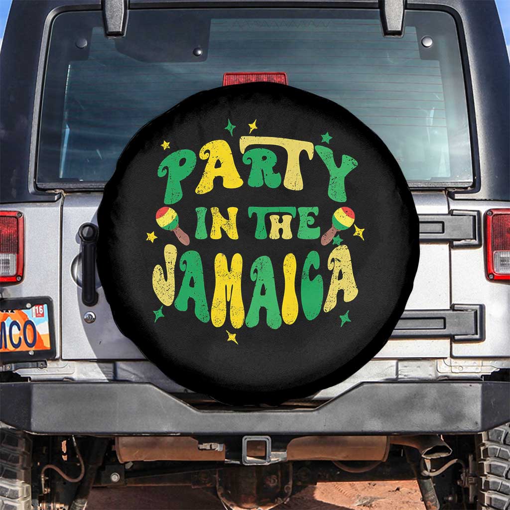 Party in The Jamaica Spare Tire Cover Funny Jamaican Independence Day - Wonder Print Shop