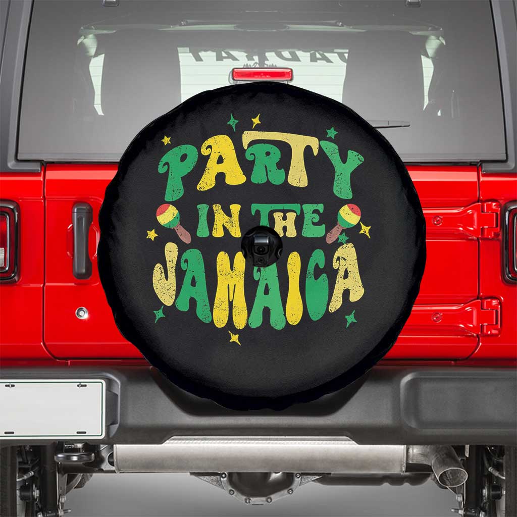 Party in The Jamaica Spare Tire Cover Funny Jamaican Independence Day - Wonder Print Shop