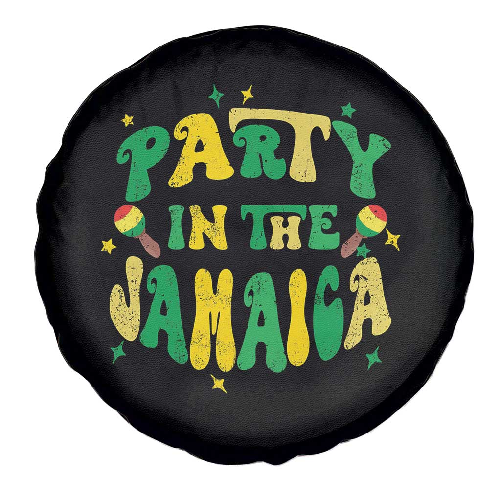 Party in The Jamaica Spare Tire Cover Funny Jamaican Independence Day - Wonder Print Shop