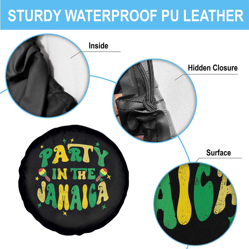Party in The Jamaica Spare Tire Cover Funny Jamaican Independence Day - Wonder Print Shop
