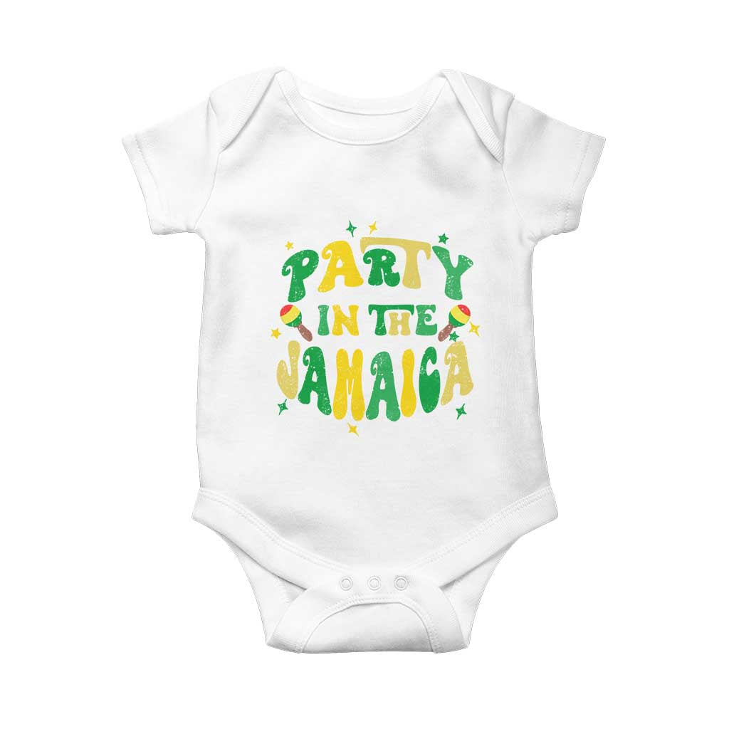 Party in The Jamaica Baby Onesie Funny Jamaican Independence Day - Wonder Print Shop