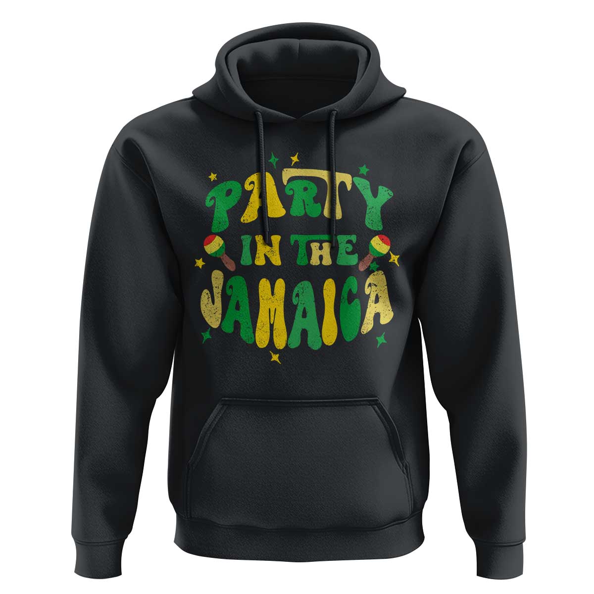 Party in The Jamaica Hoodie Funny Jamaican Independence Day - Wonder Print Shop