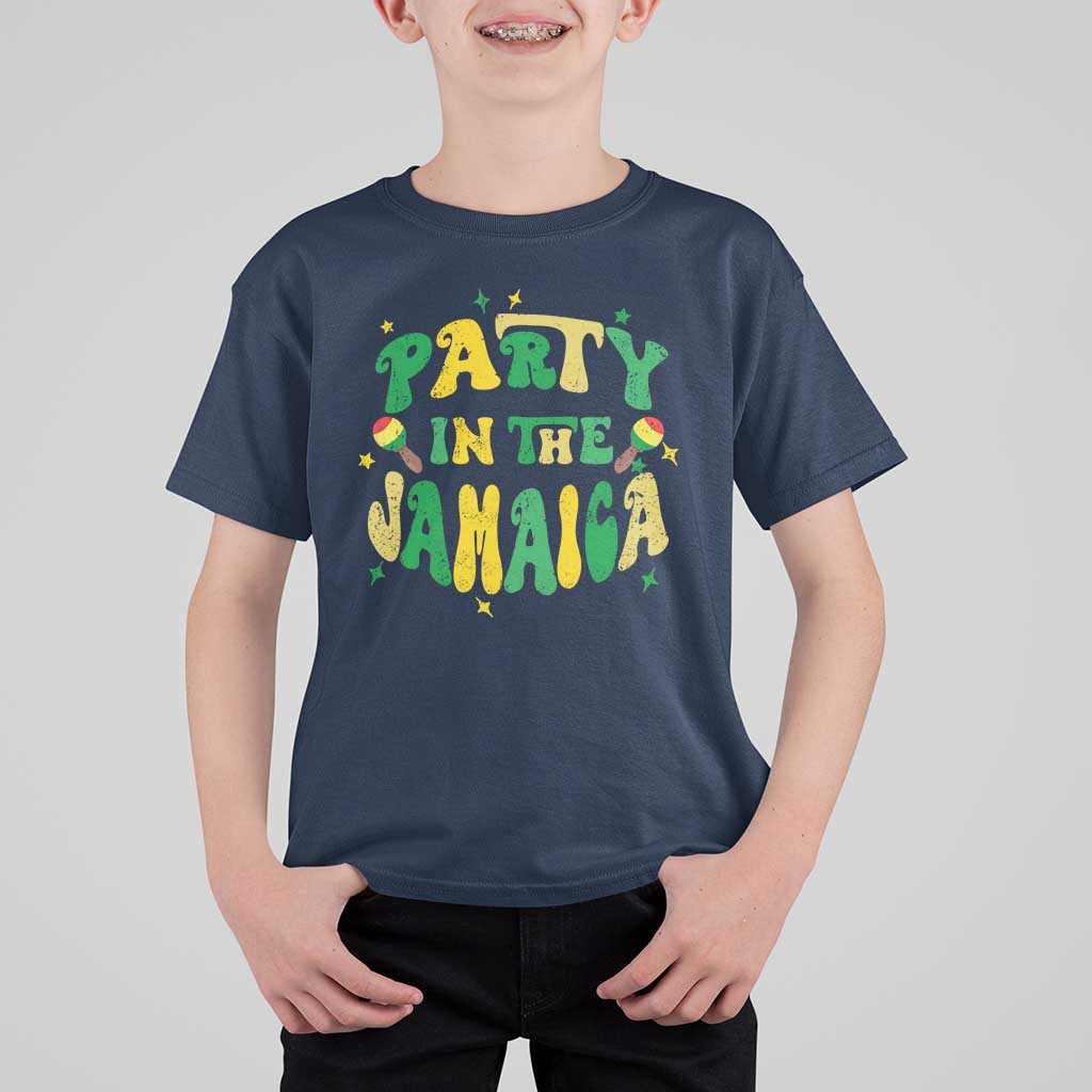 Party in The Jamaica T Shirt For Kid Funny Jamaican Independence Day - Wonder Print Shop