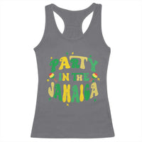 Party in The Jamaica Racerback Tank Top Funny Jamaican Independence Day - Wonder Print Shop