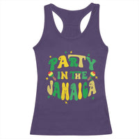 Party in The Jamaica Racerback Tank Top Funny Jamaican Independence Day - Wonder Print Shop