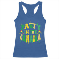 Party in The Jamaica Racerback Tank Top Funny Jamaican Independence Day - Wonder Print Shop