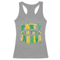 Party in The Jamaica Racerback Tank Top Funny Jamaican Independence Day - Wonder Print Shop