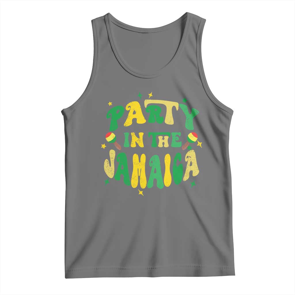 Party in The Jamaica Tank Top Funny Jamaican Independence Day - Wonder Print Shop