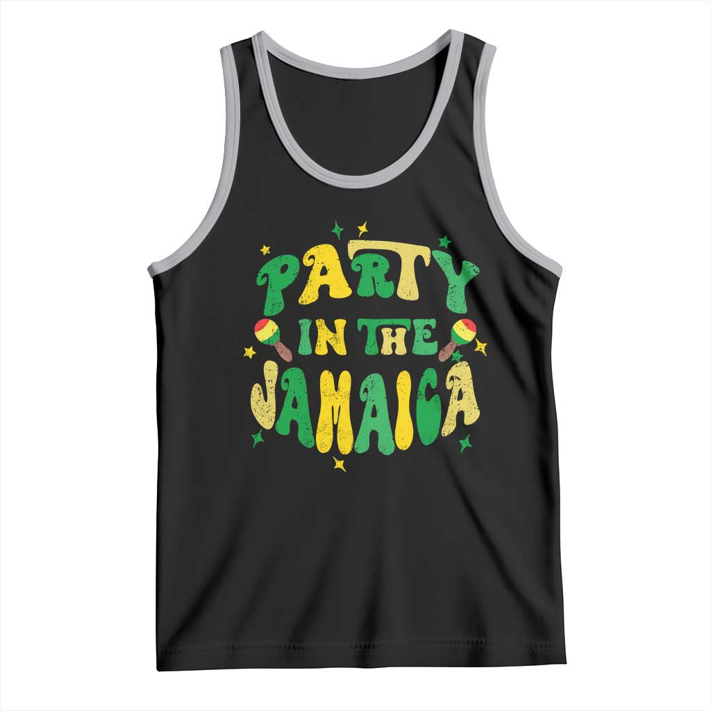 Party in The Jamaica Tank Top Funny Jamaican Independence Day - Wonder Print Shop