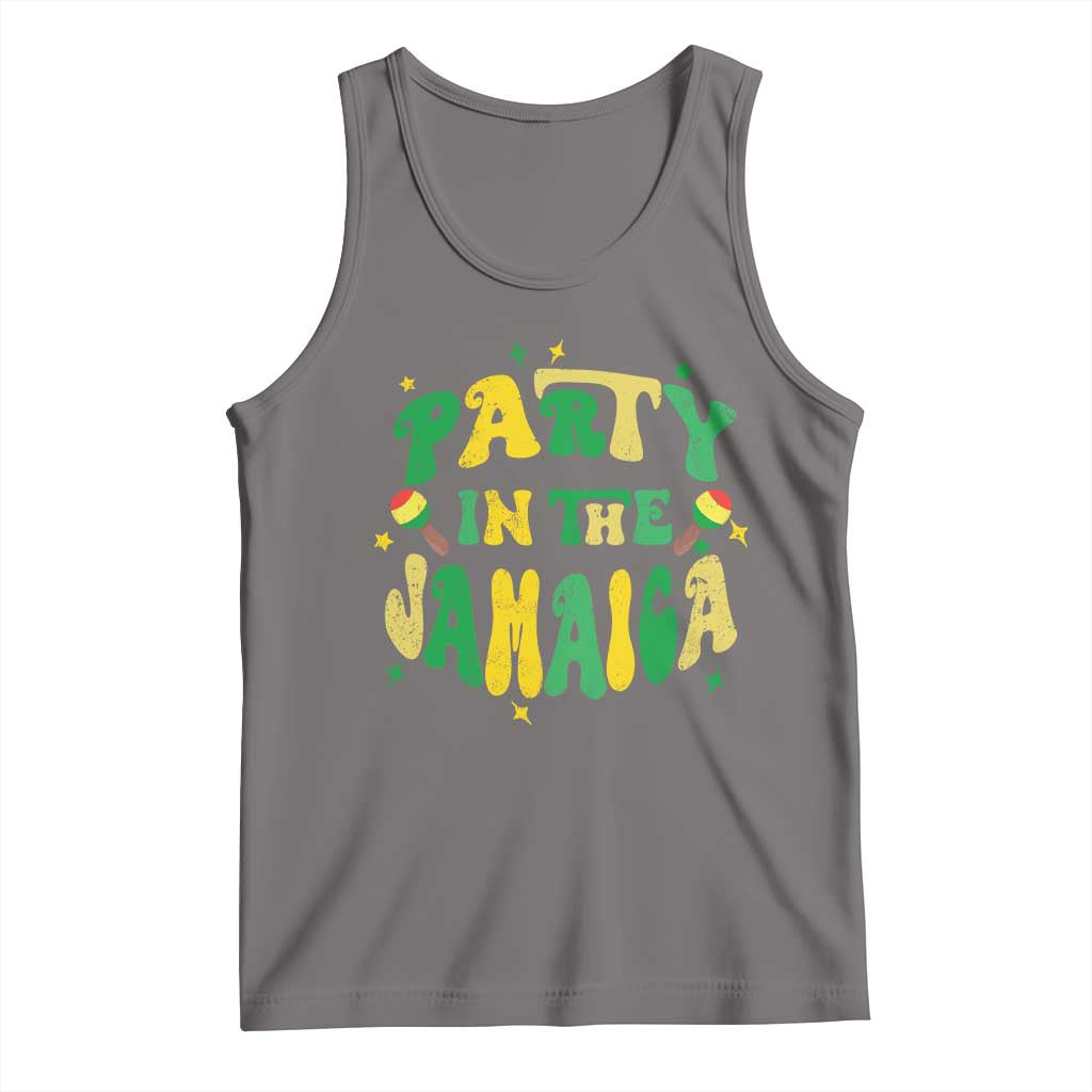 Party in The Jamaica Tank Top Funny Jamaican Independence Day - Wonder Print Shop
