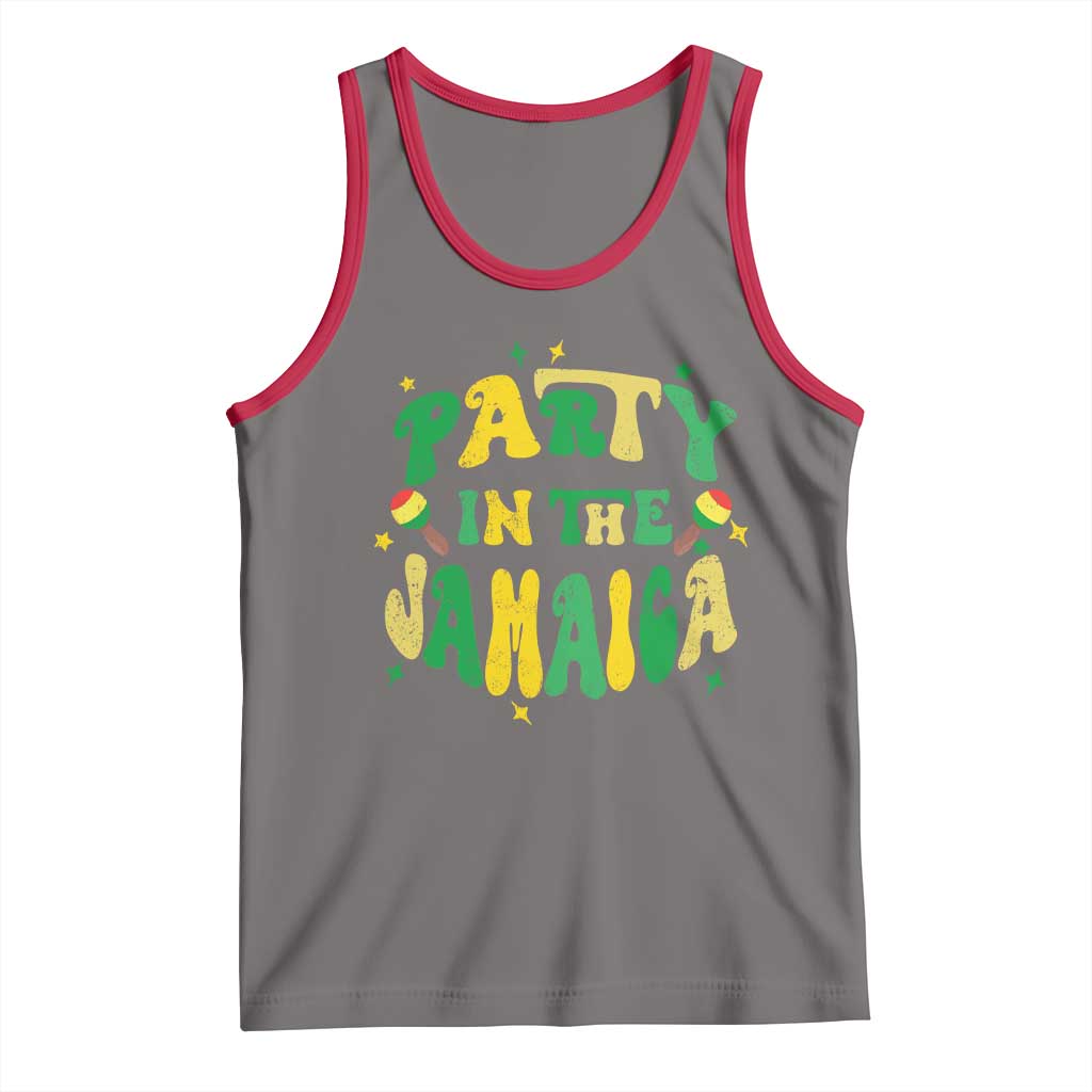 Party in The Jamaica Tank Top Funny Jamaican Independence Day - Wonder Print Shop