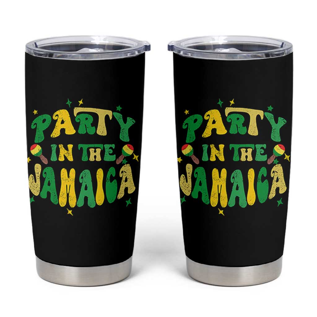 Party in The Jamaica Tumbler Cup Funny Jamaican Independence Day - Wonder Print Shop