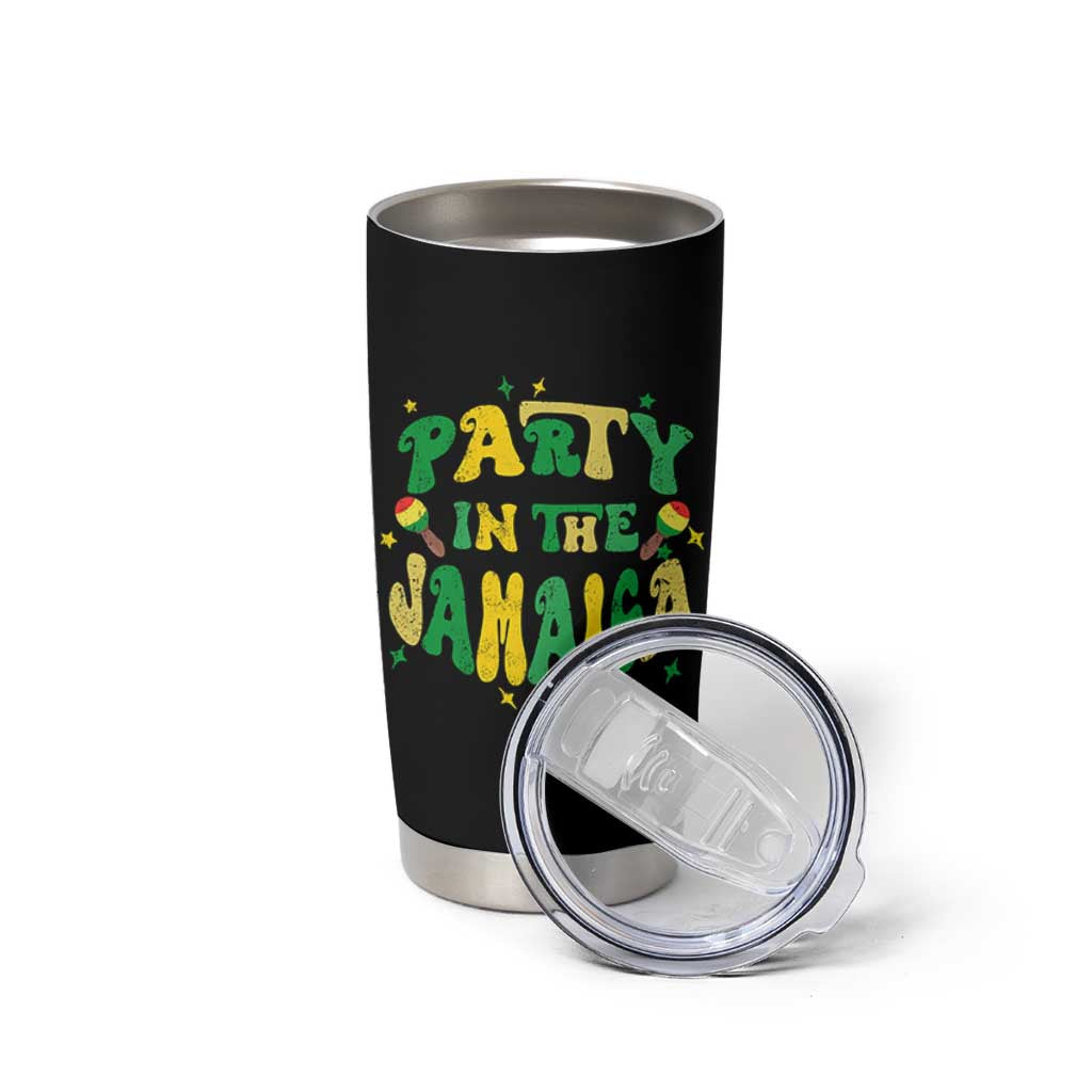 Party in The Jamaica Tumbler Cup Funny Jamaican Independence Day - Wonder Print Shop