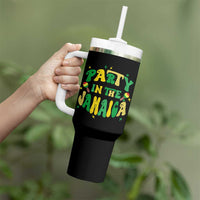 Party in The Jamaica Tumbler With Handle Funny Jamaican Independence Day - Wonder Print Shop