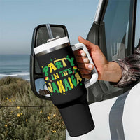 Party in The Jamaica Tumbler With Handle Funny Jamaican Independence Day - Wonder Print Shop