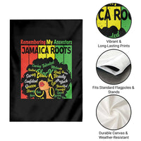 Proud Jamaican Afro Black Woman Garden Flag Remembering My Ancestors Jamaica Pride - Wonder Print Shop