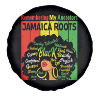 Proud Jamaican Afro Black Woman Spare Tire Cover Remembering My Ancestors Jamaica Pride - Wonder Print Shop