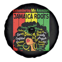 Proud Jamaican Afro Black Woman Spare Tire Cover Remembering My Ancestors Jamaica Pride - Wonder Print Shop