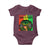 Proud Jamaican Afro Black Woman Baby Onesie Remembering My Ancestors Jamaica Pride - Wonder Print Shop