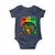Proud Jamaican Afro Black Woman Baby Onesie Remembering My Ancestors Jamaica Pride - Wonder Print Shop