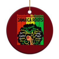 Proud Jamaican Afro Black Woman Ceramic Ornament Remembering My Ancestors Jamaica Pride - Wonder Print Shop