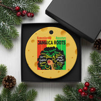 Proud Jamaican Afro Black Woman Ceramic Ornament Remembering My Ancestors Jamaica Pride - Wonder Print Shop