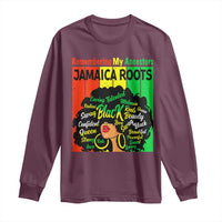 Proud Jamaican Afro Black Woman Long Sleeve Shirt Remembering My Ancestors Jamaica Pride - Wonder Print Shop