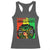 Proud Jamaican Afro Black Woman Racerback Tank Top Remembering My Ancestors Jamaica Pride - Wonder Print Shop