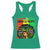 Proud Jamaican Afro Black Woman Racerback Tank Top Remembering My Ancestors Jamaica Pride - Wonder Print Shop