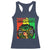 Proud Jamaican Afro Black Woman Racerback Tank Top Remembering My Ancestors Jamaica Pride - Wonder Print Shop