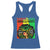 Proud Jamaican Afro Black Woman Racerback Tank Top Remembering My Ancestors Jamaica Pride - Wonder Print Shop