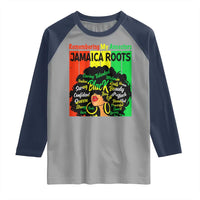 Proud Jamaican Afro Black Woman Raglan Shirt Remembering My Ancestors Jamaica Pride - Wonder Print Shop