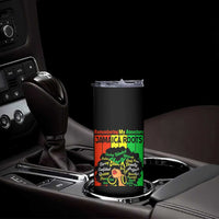 Proud Jamaican Afro Black Woman Skinny Tumbler Remembering My Ancestors Jamaica Pride - Wonder Print Shop