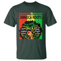 Proud Jamaican Afro Black Woman T Shirt Remembering My Ancestors Jamaica Pride - Wonder Print Shop