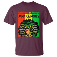 Proud Jamaican Afro Black Woman T Shirt Remembering My Ancestors Jamaica Pride - Wonder Print Shop