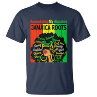 Proud Jamaican Afro Black Woman T Shirt Remembering My Ancestors Jamaica Pride - Wonder Print Shop